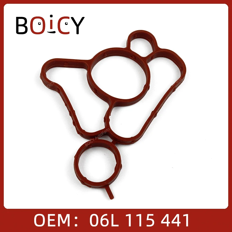 BOICY Engine Oil Cooler Gasket for Golf Jetta Polo Tiguan Touran Sharan Passat Beetle A3 A4 A5 A6 Q3 Q5 Q7 06L115441 06N115441