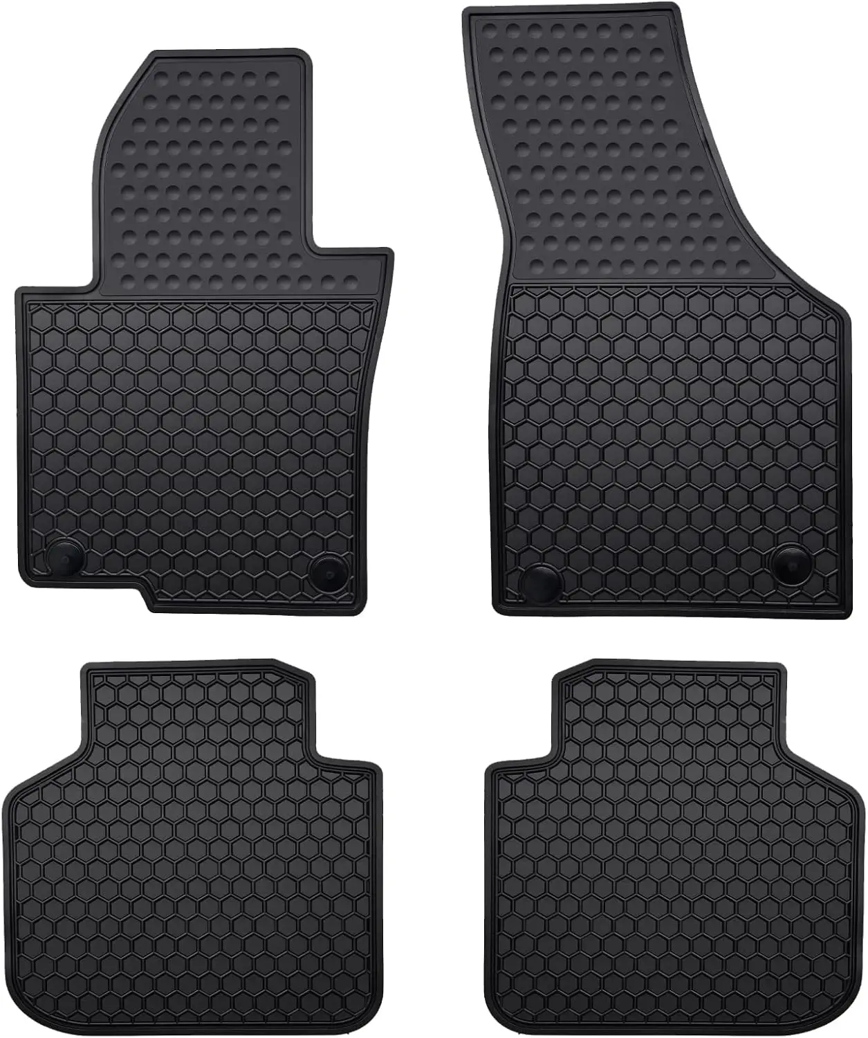 

Custom Fit Car Floor Mats for Volkswagen Passat 2012-2024, Black Rubber All Weather Heavy Duty Odorless Protection