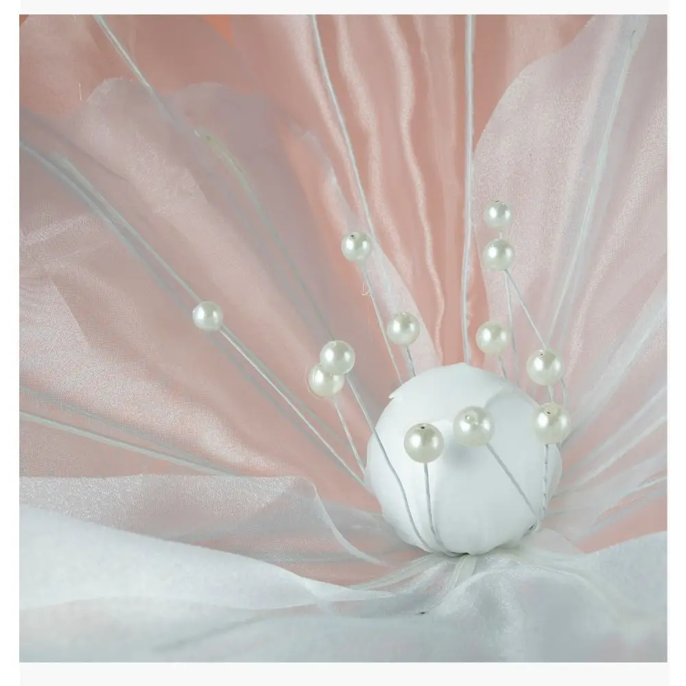 Window Display 40/50cm Big Simulation Flower Hollow Large Fake Flower Hanging Gauze 3D Artificial Flowers Wedding