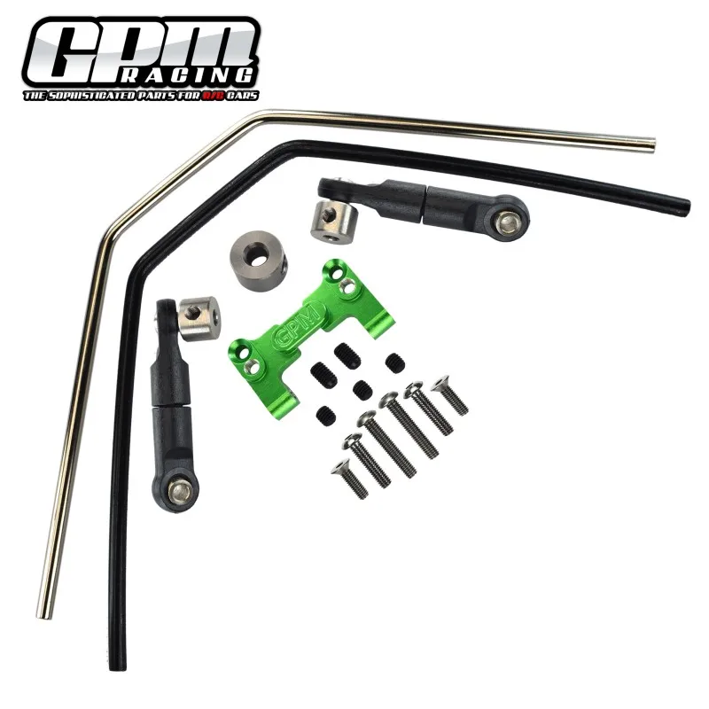 GPM Aluminum 7075 Front/Rear Sway Bar Mount & Linkage & Wire For TRAXXAS Sledge 95076-4