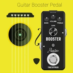 Rowin Guitar Pedal Booster Effect Pedals Boost Effector Pure Analog Signal Amplification Sound Bass Volume Treble