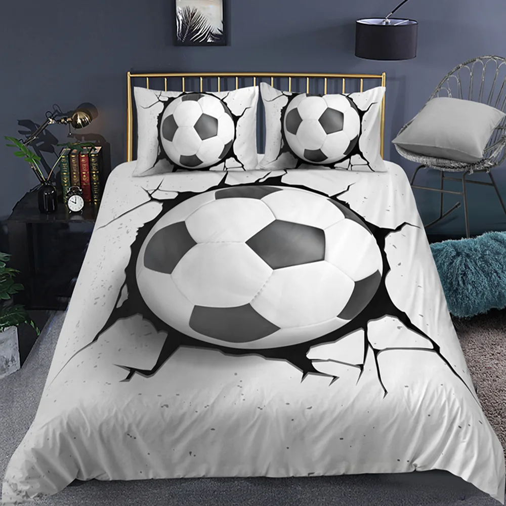 Flame Baseball 3D Bedding Set Football Paint Single Twin Full Queen King Quilt Cover Pillowcases 3D Print ball Duvet Cover Sets