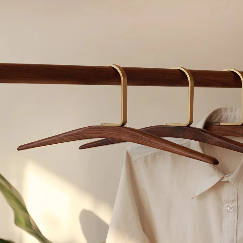 Drying Hanger Wooden Organizer Clothes Hanger Bedroom Storage Shirts Clothes Racks Space Saving Shelves Dorm Room Essentials