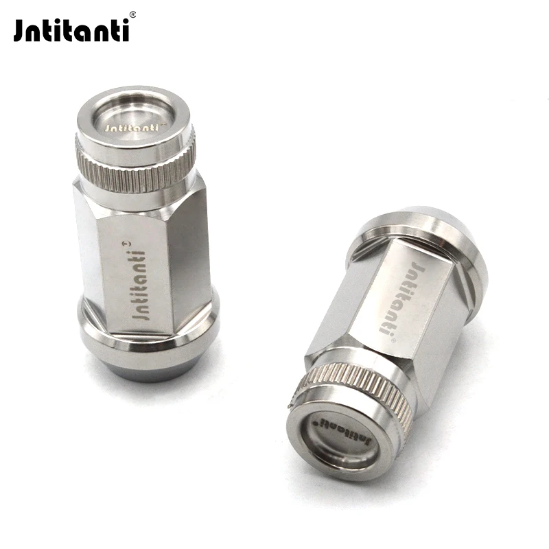 

Jntitanti Gr.5 titanium Closed End Cone Seat Wheel Nut with knurling M12*1.25*45mm for Nissan,Greatwall,Geely,Subaru,Suzuki etc.