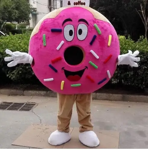 New Adult Hot Sale Foam Donut Fancy Cartoon Mascot Costume Plush Christmas Fancy Dress Halloween Mascot Costume