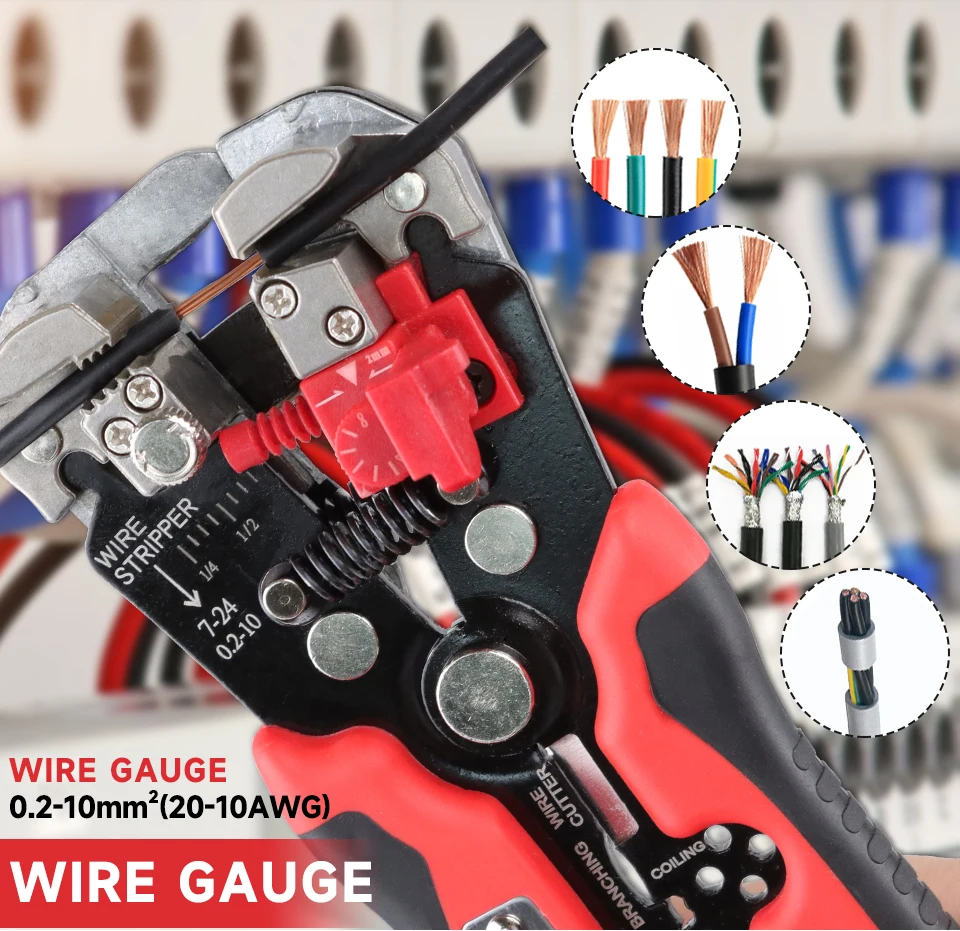 5-in-1-Multifunktions-Automatik-Abisolierzange (0,25–10 mm2) YES-1R Werkzeuge zum Crimpen, Schneiden, Spalten und Mergieren von Drähten – Detail 3