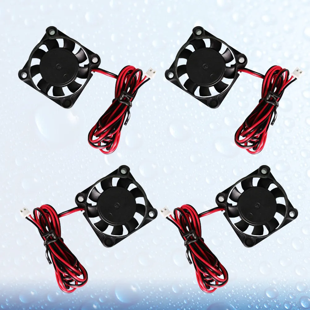 4Pcs Robust 12V Dc Industrial Cooling Fan Precision Balanced Motor Large Radiator Fan for 3D Printer Electronics Enclosure