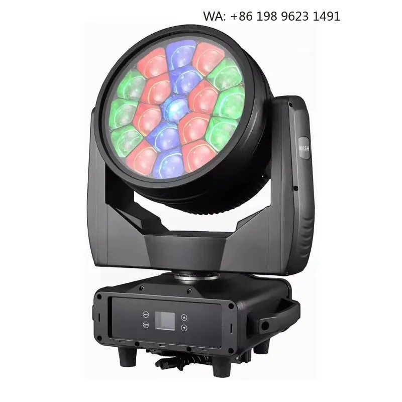 19x40W IP65 Waterproof Moving Head Wash Light RGBW 4IN1 Stage Lamp for Music Festival Disco Nightclub Stage