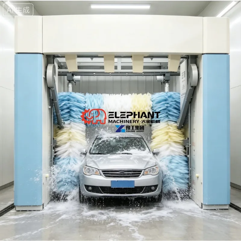 Rollover Automatic Car Wash Machine Price with 5 Sponge Brushes Carwash Machines Automatic Car Wash Reciprocating