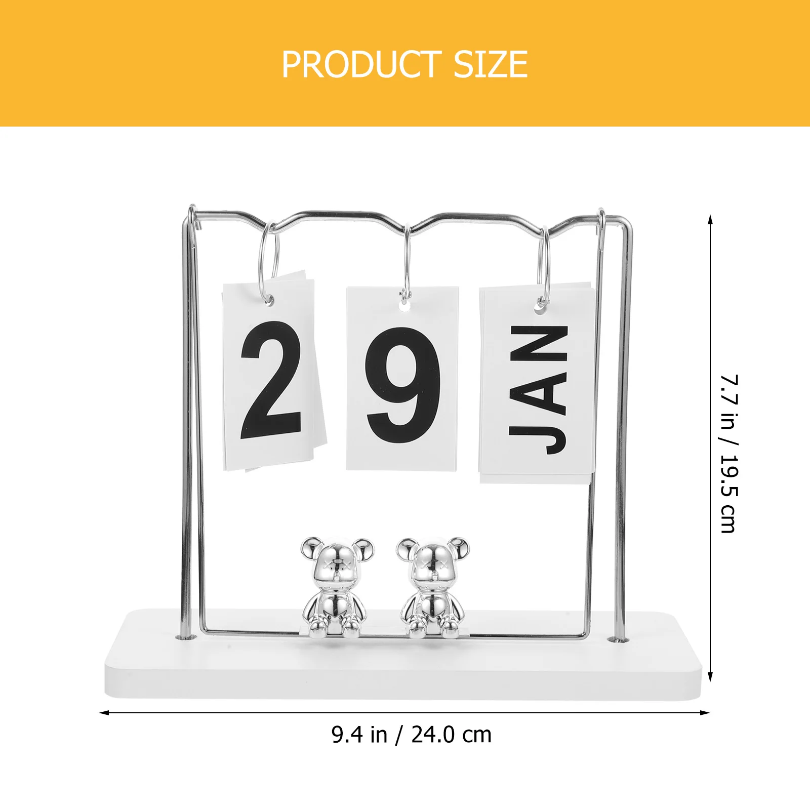 

Desk Calendar Ornaments Aesthetic Small Vertical Perpetual Office Wooden Flip Unique Calendars Student