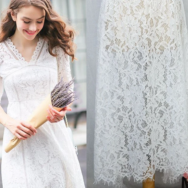 Width 1.5 meters long 3meters brocade cotton fabric high-quality lace fabric clothing DIY accessories dress material