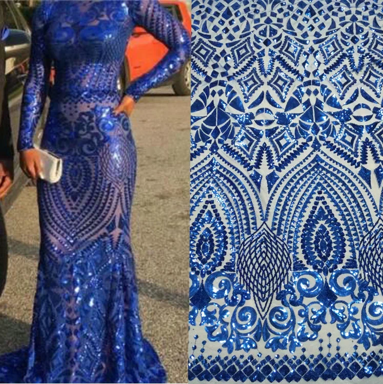 

New design african lace fabric 2017 Blue color french tulle lace fabric for wedding dress.Swiss voile lace in switzerland