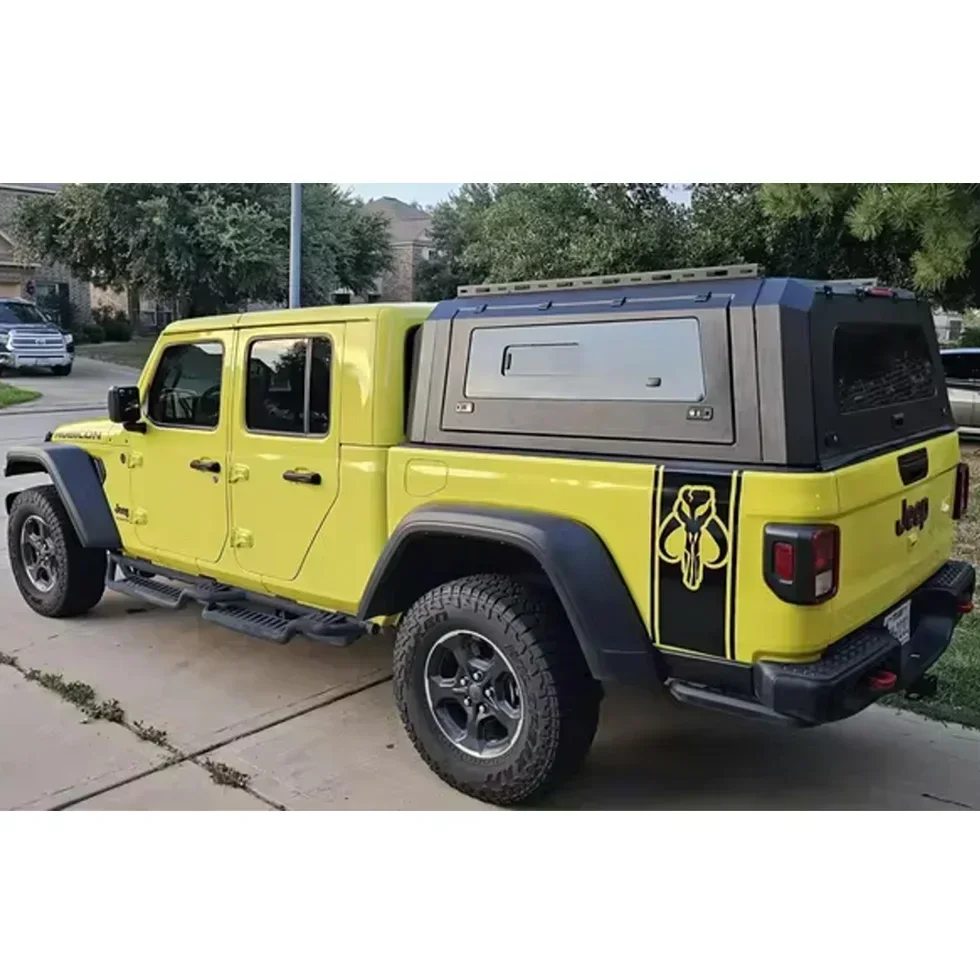 

Customized 4X4 Pickup Truck Canopy Hardtop Aluminum Sliding Windows Canopy for JEEP Gladiator Truck Tonneau Cover Topper Camper