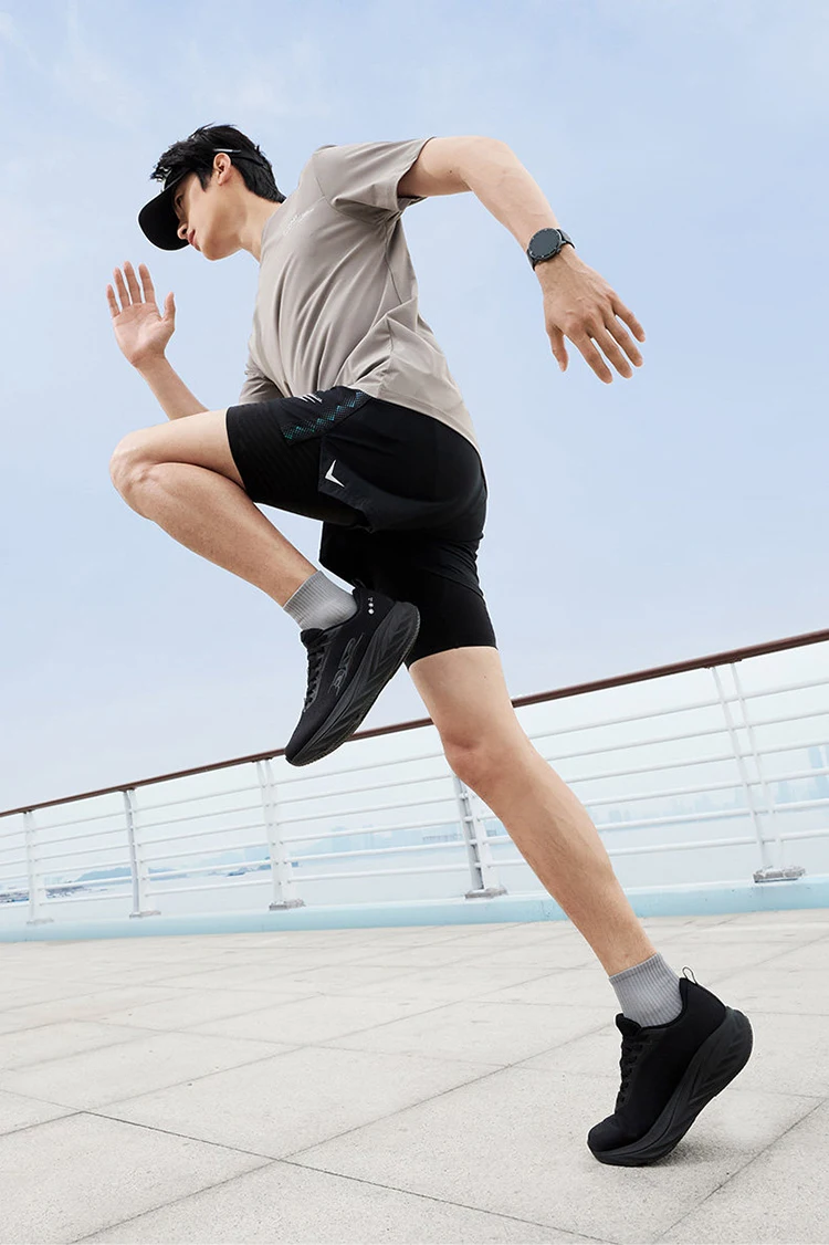QIAODAN DS2 2nd Gen Men's Wide Toe Box Running Shoes Breathable Mesh Lightweight Shock Absorbing Sports Sneakers QXB023263220R