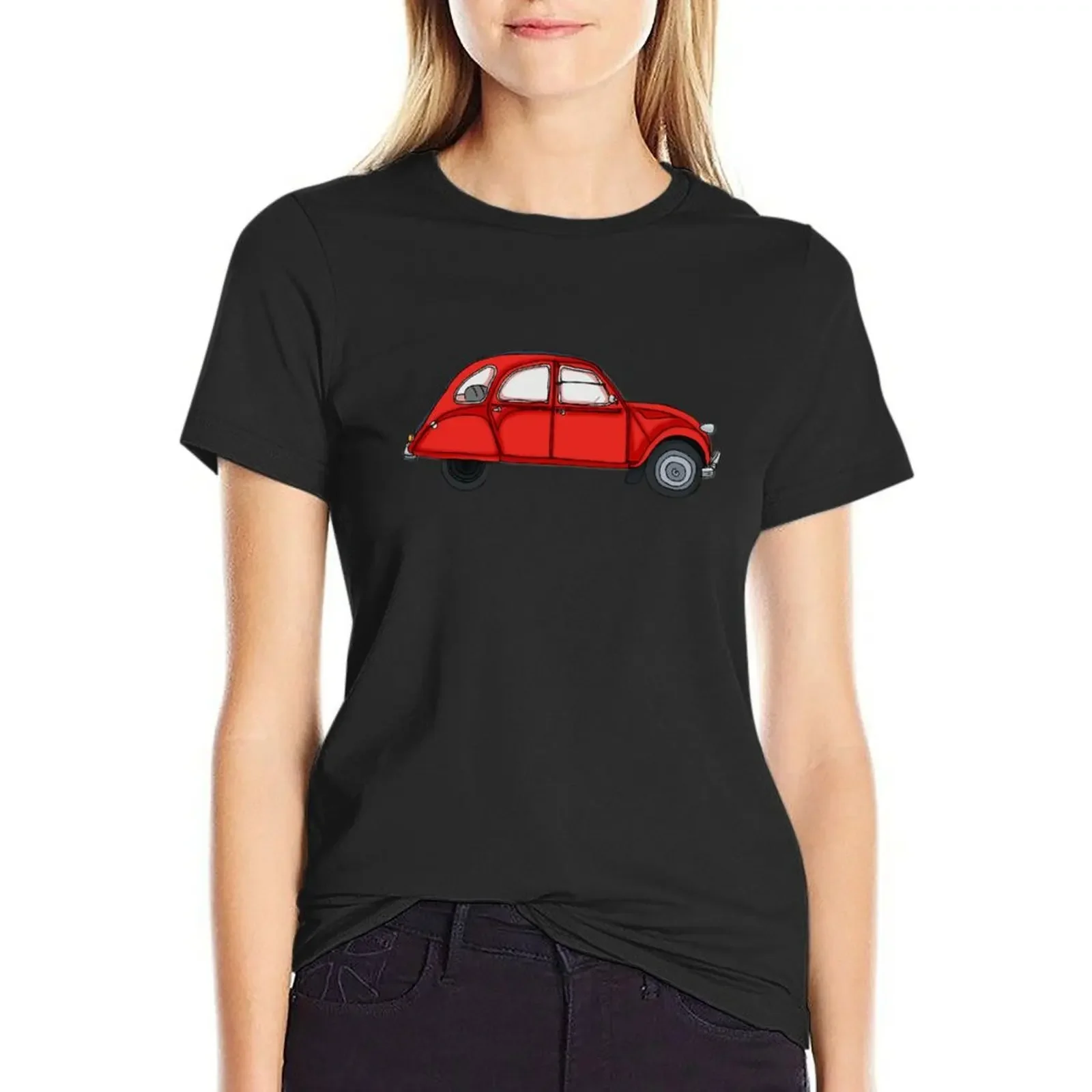 

2CV T-Shirt sports fans plus size tops animal prinfor Women's tee shirt