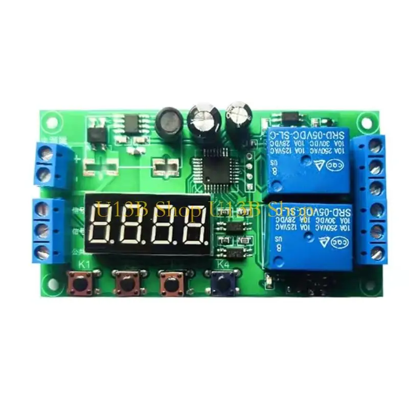 U13B Cycle Control Module with 2 Outputs, Button Entry Display and Wiring Posts for Automation Update Projects and Repeating
