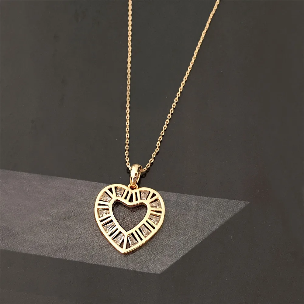 Creative Crytal Gold Color Chain Pendant Necklace For Woman In 2022 Korean Fashion Jewelry Girl's Sexy Clavicle Accessories