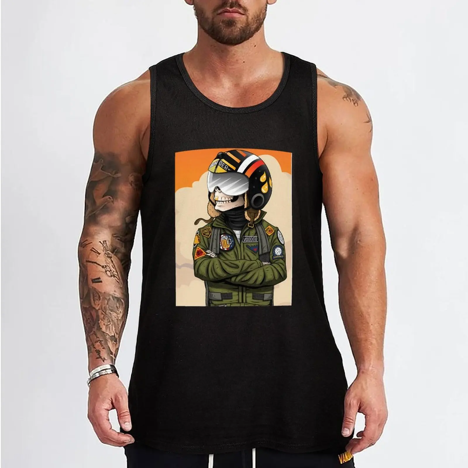 Voodoo Ranger Tank Top Man sleeveless shirt Man clothes for gym Bodybuilding clothing man