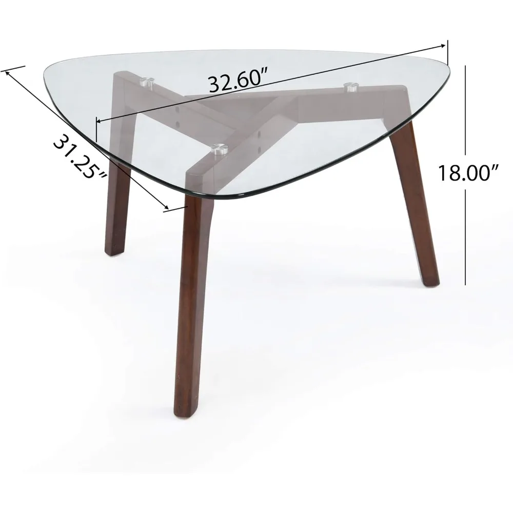 313920 Coffee Table, Walnut, 31.25D in x 32.6W in x 18H in mesas de centro para sala  coffee tables