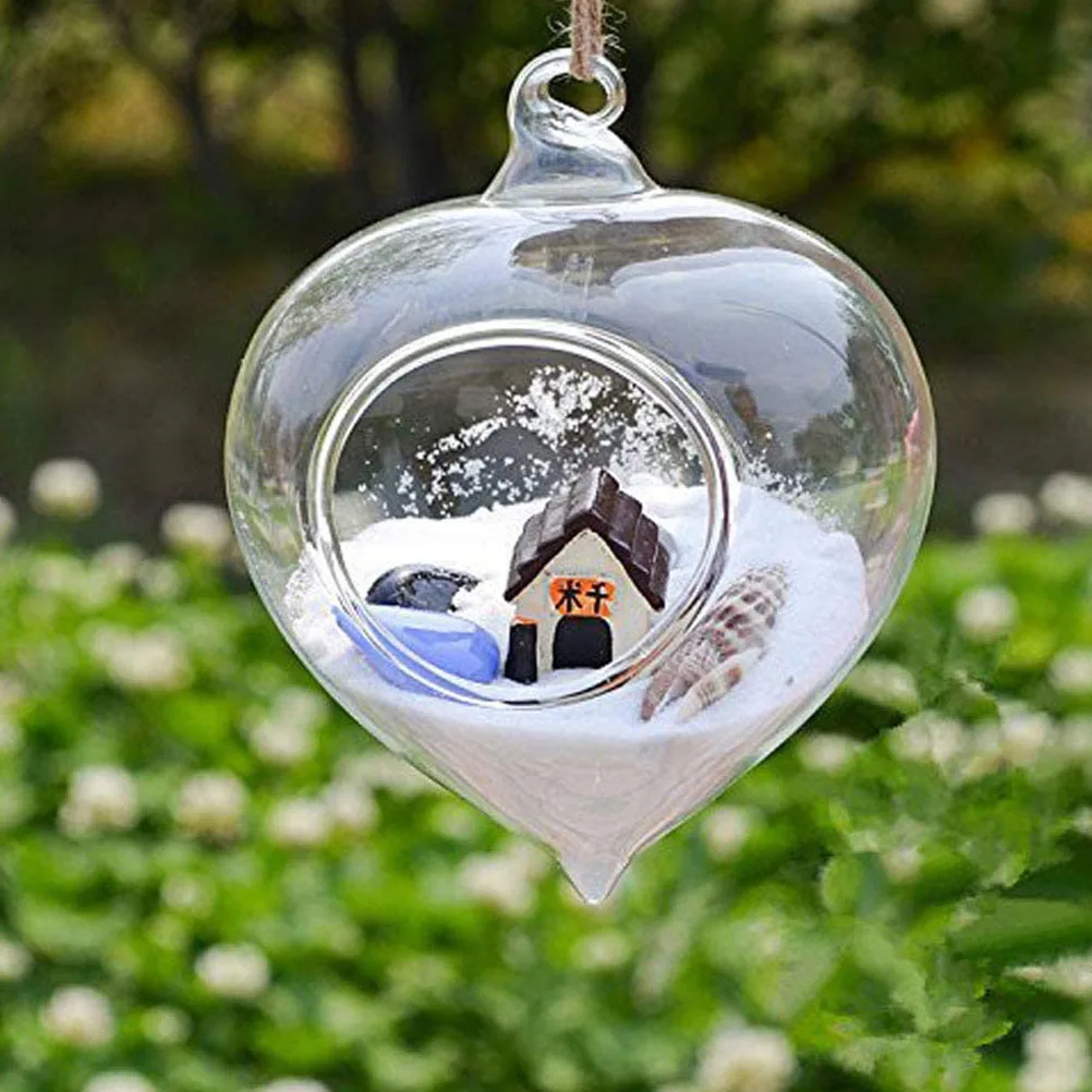 

4Pcs Glass Hanging Terrariums Modern Water Transparent Plant Containers for Home Garden Balcony Patio Decor Fairy
