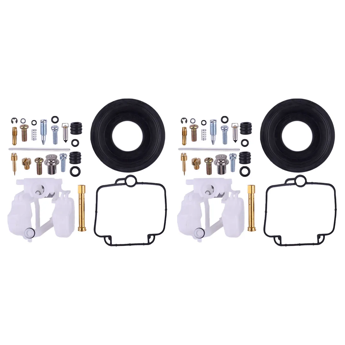 NEW 2 Sets Carburetor Carb Repair Rebuild Kit with Diaphragm Float Fit for Suzuki Bandit 400 GSF400 GK75A 1991-1995 1996 1997