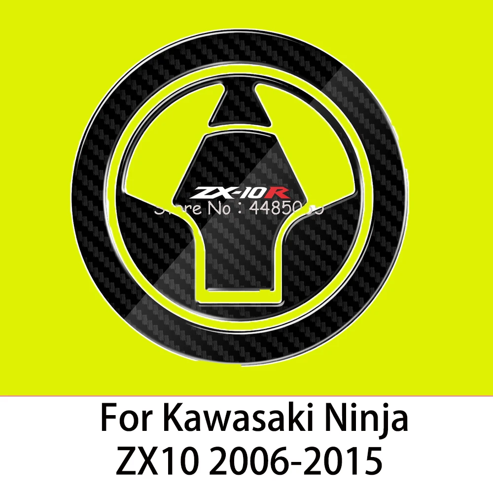 

For Kawasaki Ninja ZX-10R ZX10R 2006-2015 3D Carbon Fuel Motorcycle Gas Stopper Protector Decals Ninja ZX-10R Decals