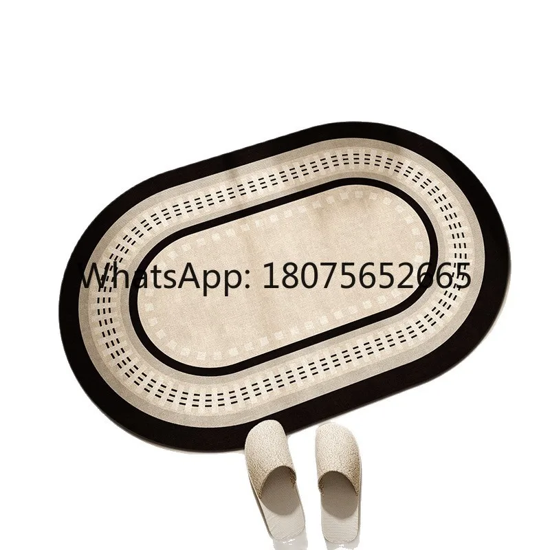 Cloud-shaped absorbent floor mat - non-slip entrance mat for toilets - quick-drying, custom shape