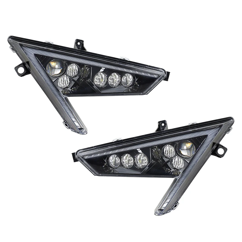 High-Performance LED ATV Headlights For Polaris RZR Pro XP, Compatible With 2414538 And 2414539