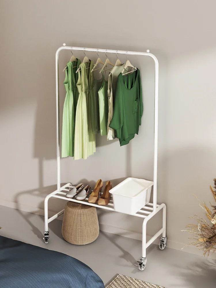 Clothing rack, living room vertical hanging clothes rack, floor to ceiling bedroom, internet famous room hanging bag rack