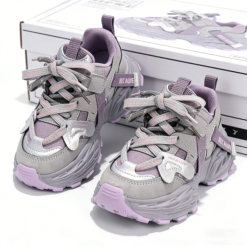 

Детские кроссовки для девочек, модная спортивная обувь для малышей, дышащие нескользящие детские школьные кроссовки для мальчиков, универсальные