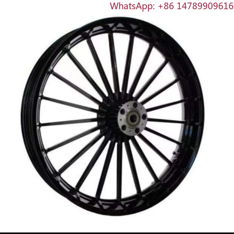 New Best INCA FLSTFI Fat Boy Motorcycle Rims Wheel Aluminum Alloy Black Green Silver Gold Custom Red Blue Set Color CIF Material