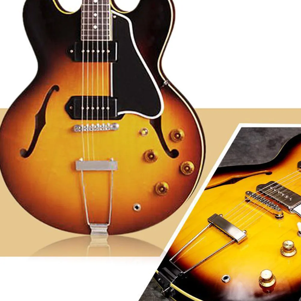 

Electric Guitar Bridge Supply Parts Accessory Replace Strain Plate Tremolo System Zinc Alloy Saddle Accessories Replacement