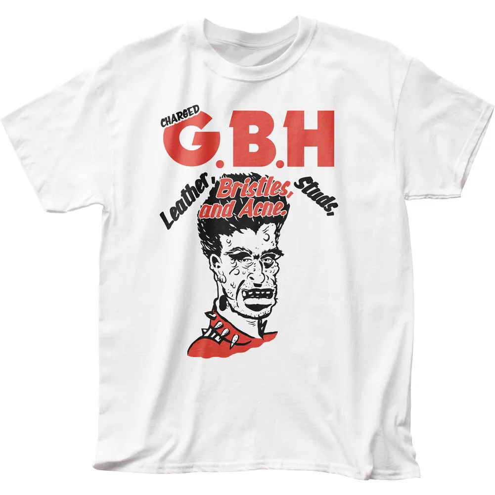 

Мужская футболка Charged GBH Rock and Roll Music, классическая футболка группы, новая белая