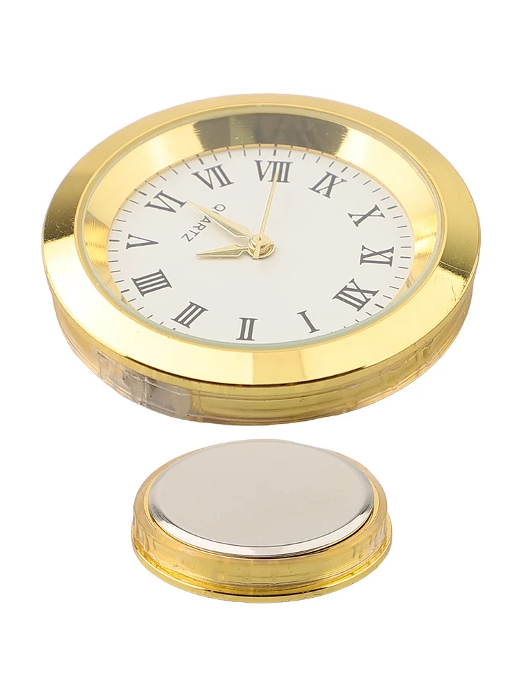 Quartz Clock Replacement Quartz Clock Inserts Transparent Lens White Dial Precise Timekeeping High-Quality Movement