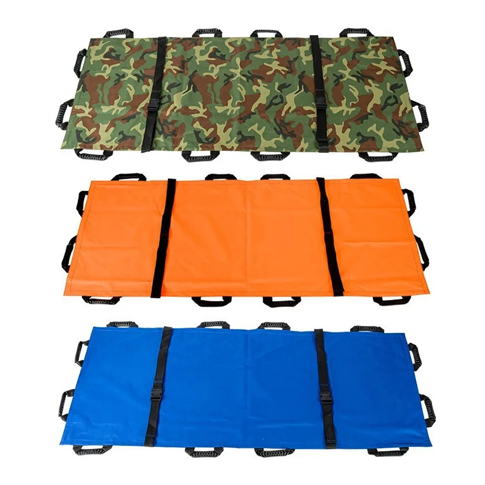 Portable stretcher Soft stretcher simple household elderly up and downstairs thickened Oxford cloth field emergency stretcher