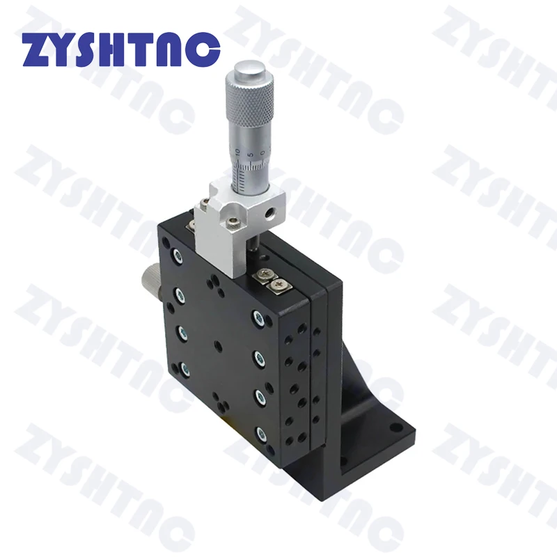 80x80mm Z-Axis Vertical Lifting Cross Roller Rail Platform Displacement Slide Stage for Precision Motion Applications