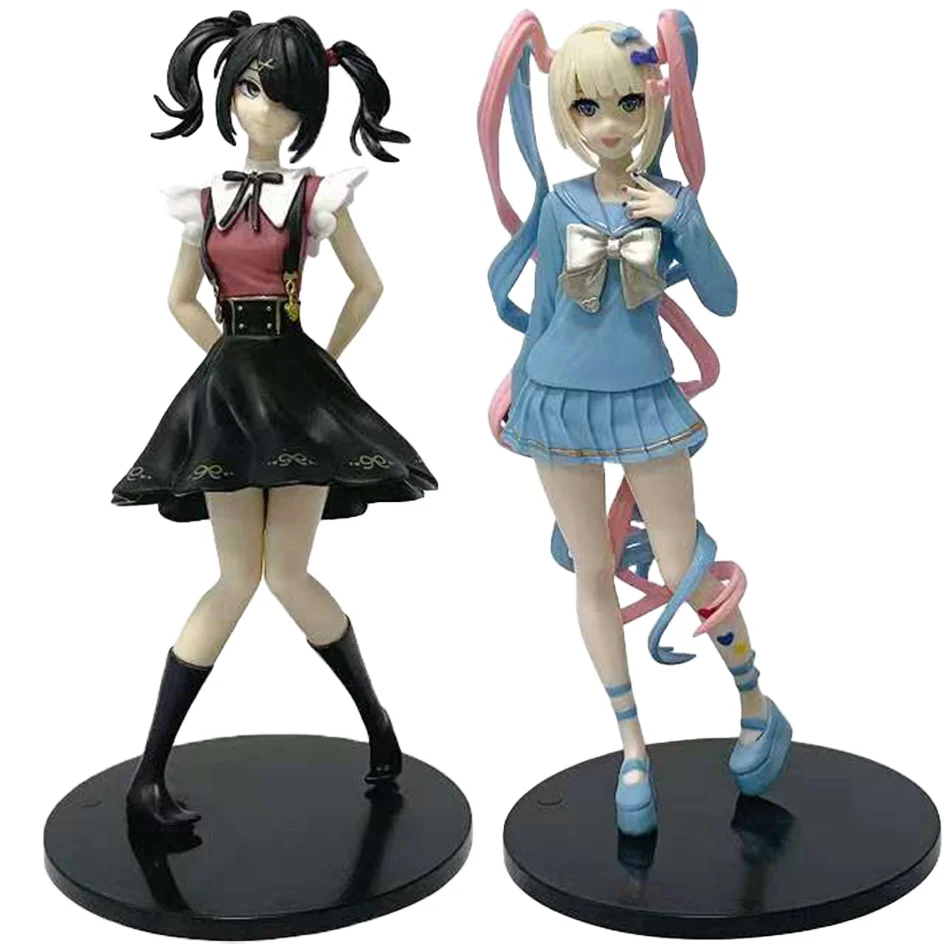 Nowe figurki anime Rain Action Figures NEEDY GIRL OVERDOSE, piękna dziewczyna, uroczy model z PVC, kolekcja, zabawki na biurko, gadżety, prezenty