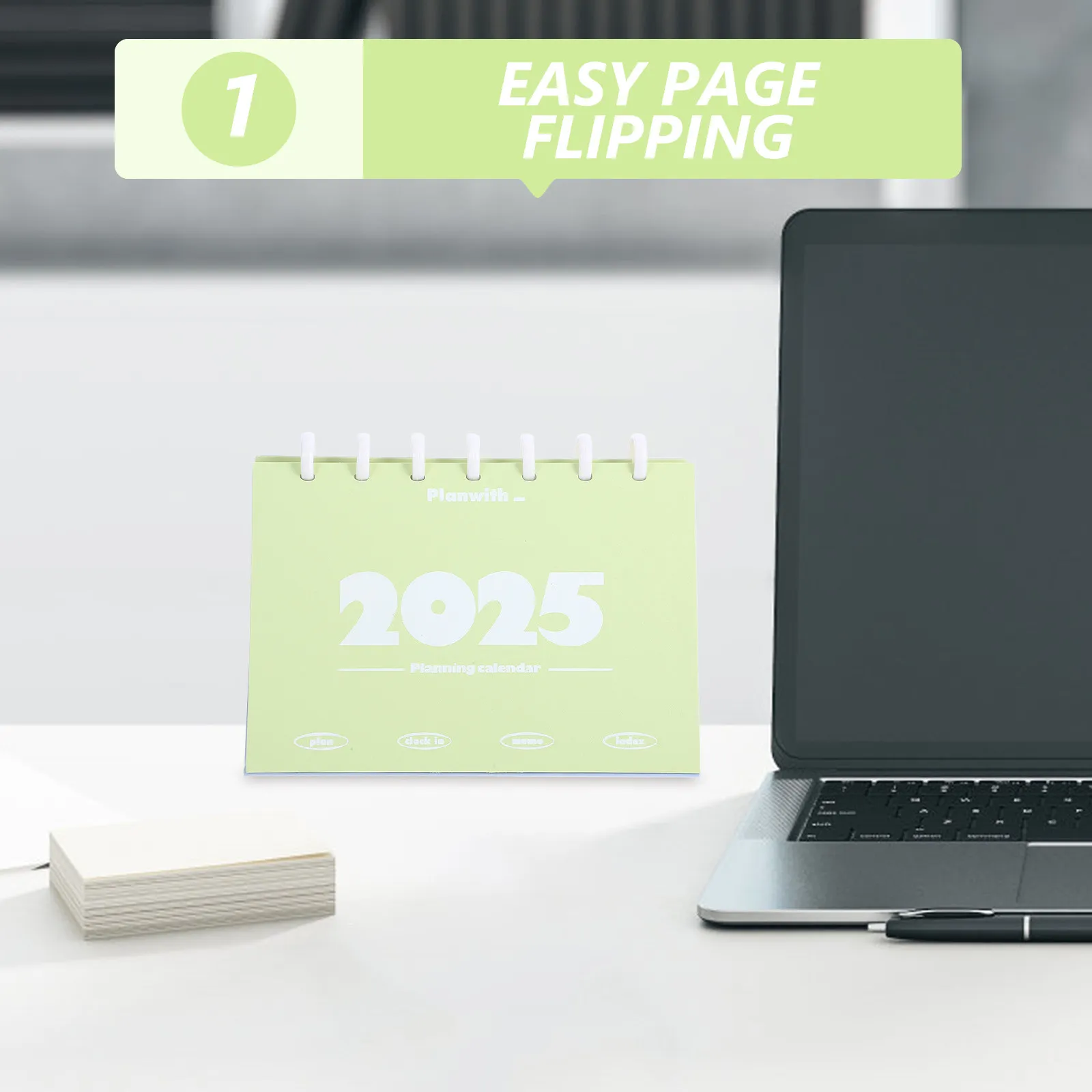 

2025 Monthly Desk Calendar Flip Standing Desktop Calendar for Office Home Daily Planning Aesthetic Decorative Academic Year