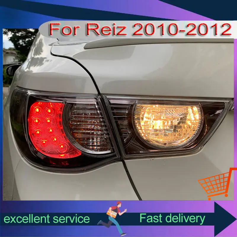 Car Styling For Toyota 2010-2012 Mark X Reiz Tail Lamp Upgrade DRL Rear Light LED Dynamic Turn Signal Brake Auto Accessories