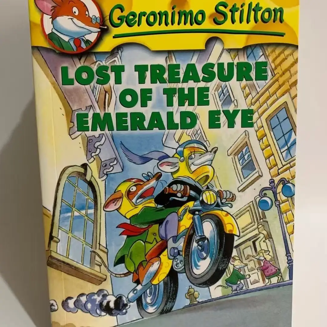 

10 Book/set the lost treasure of the emerald eye English Story Picture Books for Children Learn English Reading Books For Kids