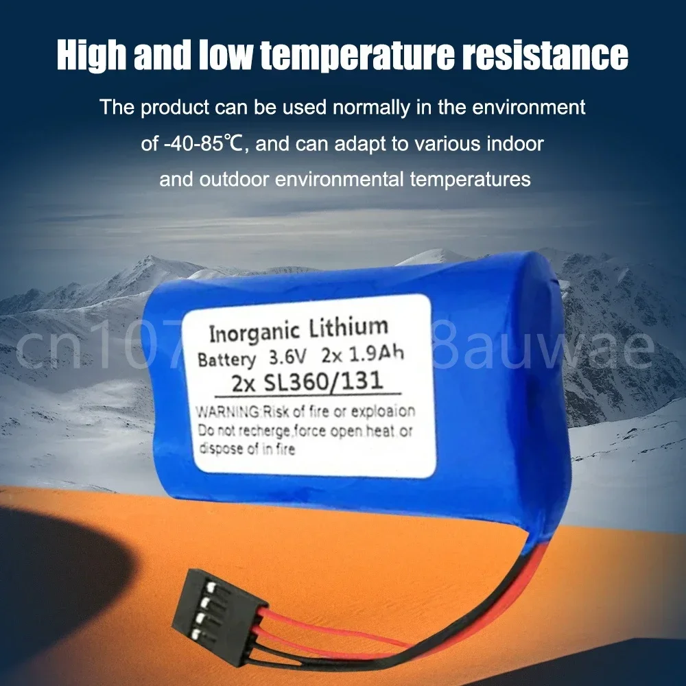 2PCS NUM Numerieke Controle Systeem Batterij VOOR Schneide Tsx17 SL360/13 2x1.9Ah 2XSL360/131 3.6V lithium Batterij met plug