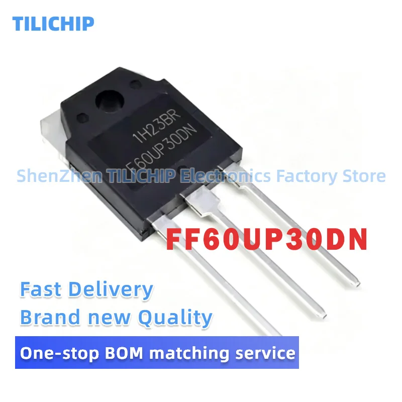 10~20PCS 100% Brand new FF60UP30DN F60UP30DN 60UP30 Recovery diode Transistor TO-3P In Stock