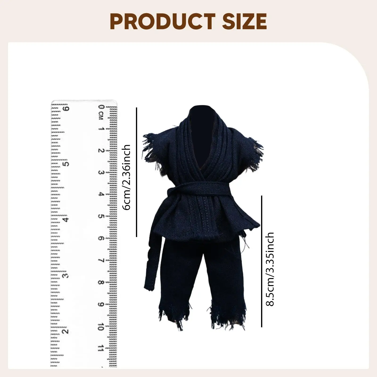 Miniature Figure Uniform 1/12 Scale Judo Outfit for 6 Inch Male Action Figures DIY Clothing Accessories