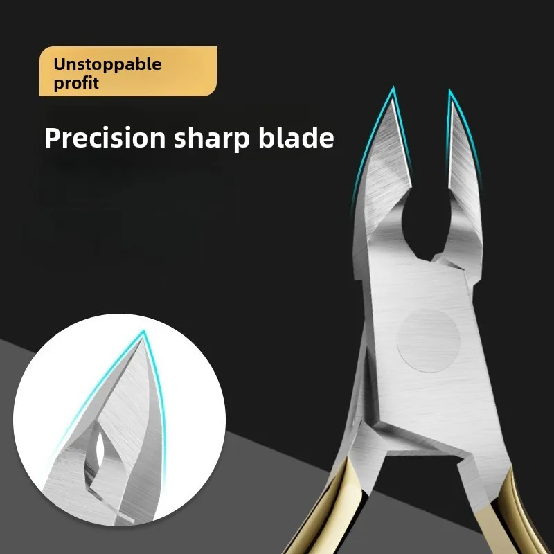 Oblique Nail Clipper Trimming Nail Cuticle Remover Cut Nipper Professional Manicure Tool