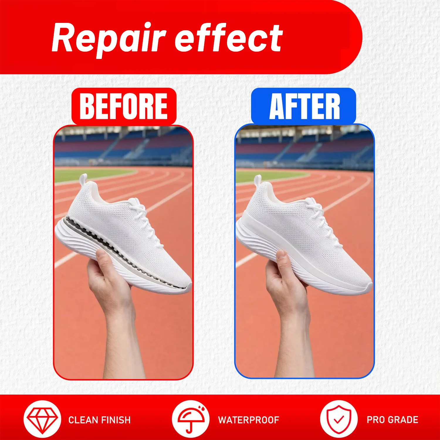 60ML Shoe Glue for Sole Repair Clear Flexible Strong  Adhesive Waterproof For Boots Leather Rubber Sole Fixing Home Outdoor Tool view 3