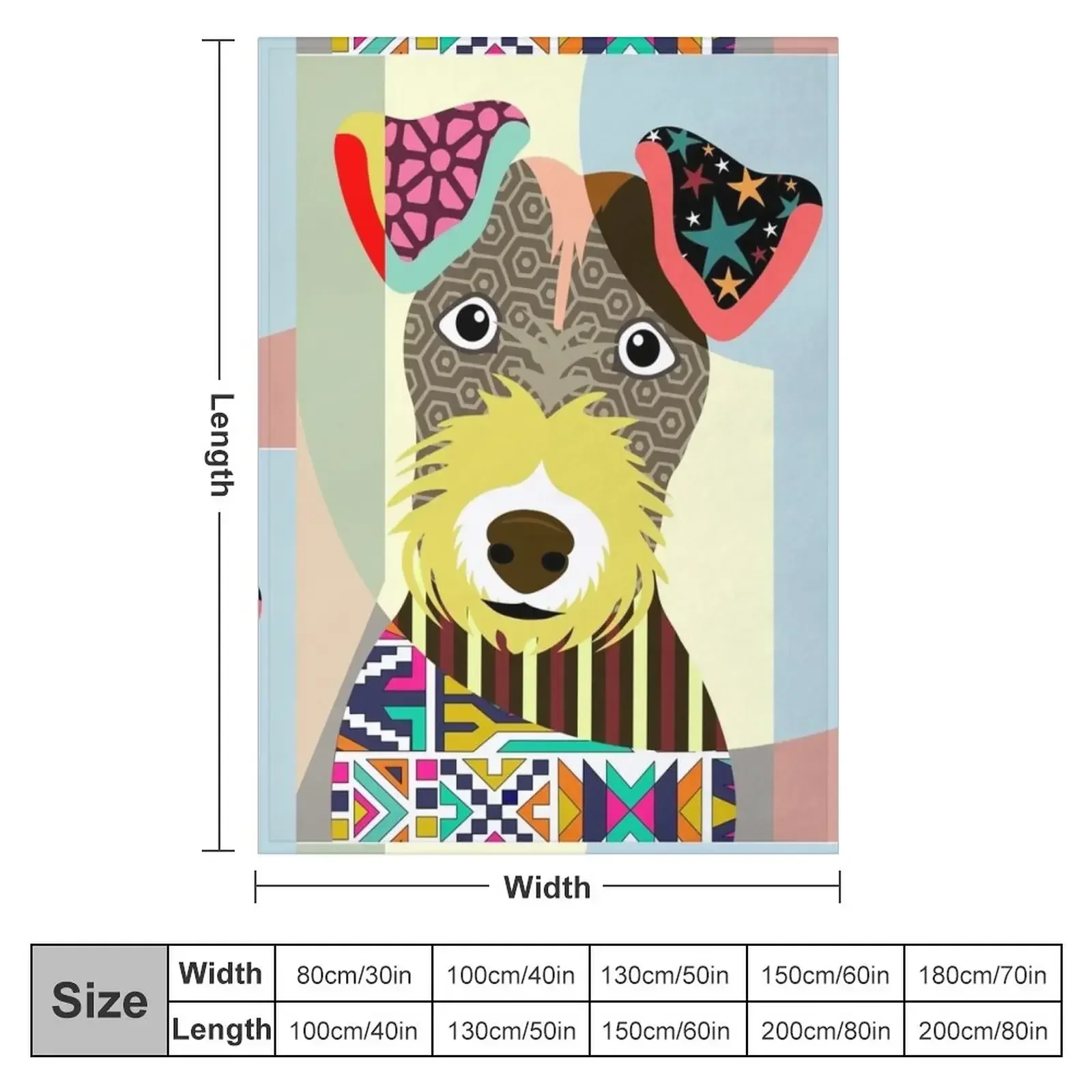 Lakeland Terrier Throw Blanket Custom Thermal Vintage Fashion Sofas Blankets