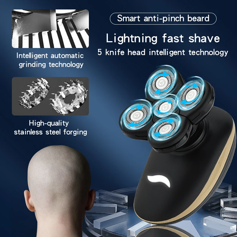 Electric Razor Rechargeable Bald Head Shaving Machine Beard Trimmer Multifunctional Grooming kit Electric Shaver Wet Dry For Men