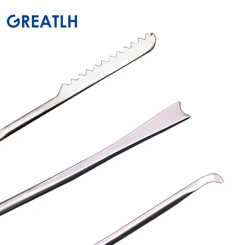 Small Incision Wrinkle Removing Saw Eyebrow Muscle Spatula Longitudinal Division Saw Knife Stainless Steel Beauty Plastic Tool