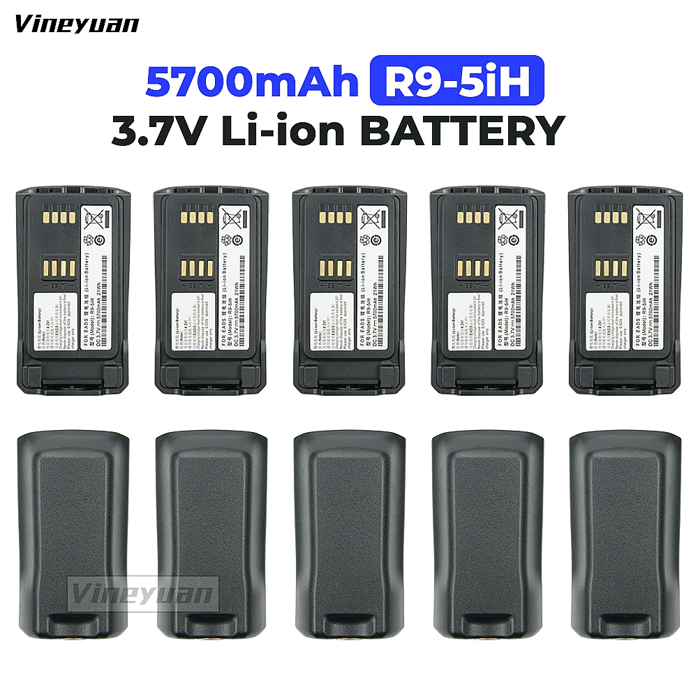 

10PCS 3.7V 5700mAh High Capacity Lithium-Ion Battery for EADS Airbus Cassidian TH9 THR9 THR9i THR9+ Tetra Radio BLN-6L BLN-5i