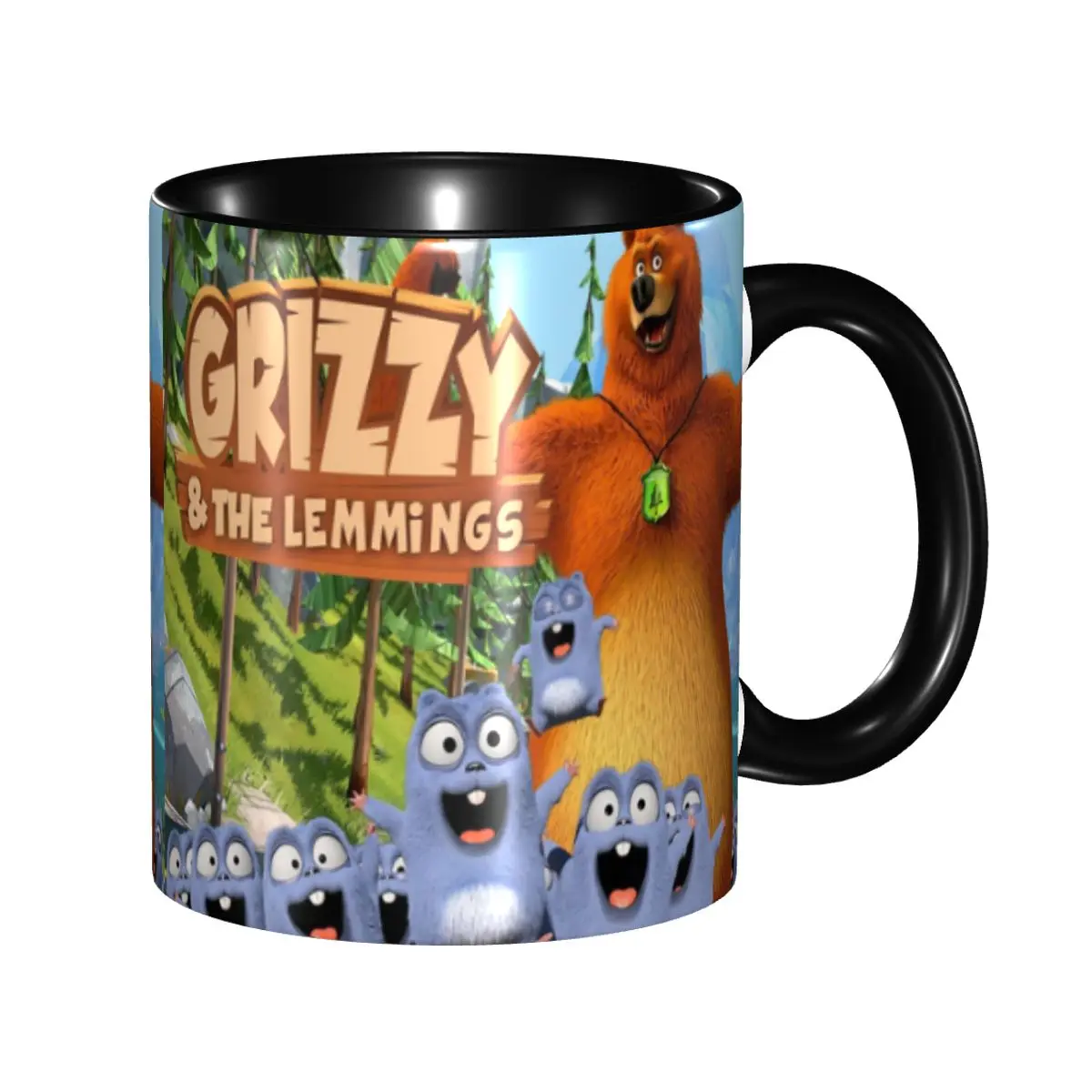 

DIY Grizzy And The Lemmings French Comedy TV Ceramic Mugs Personalized Coffee Cups Creative Gift